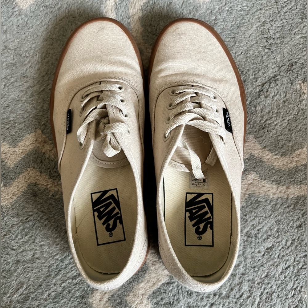Oatmeal Gum Sole Vans